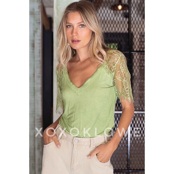 POL Spring Green Premium Tee Buttery Soft Relaxed Fit - Picture 5 of 14